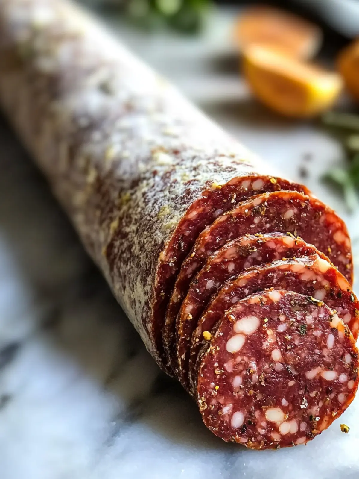 Hausgemachter veganer Salami