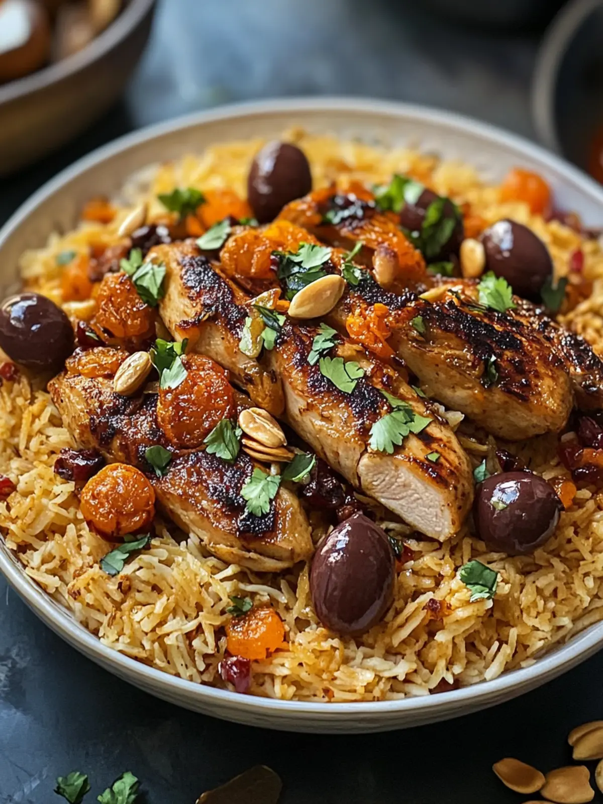 Hühnchen Kabsa | Arabisches Hühnchen und Reis