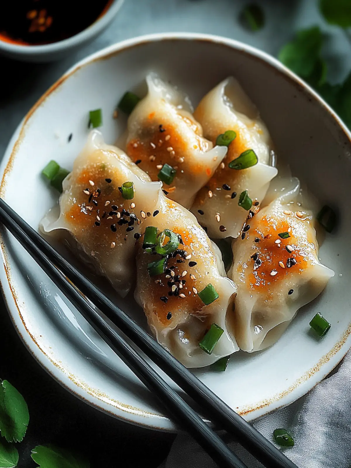 Reispapier-Dumplings mit Gemüsefüllung