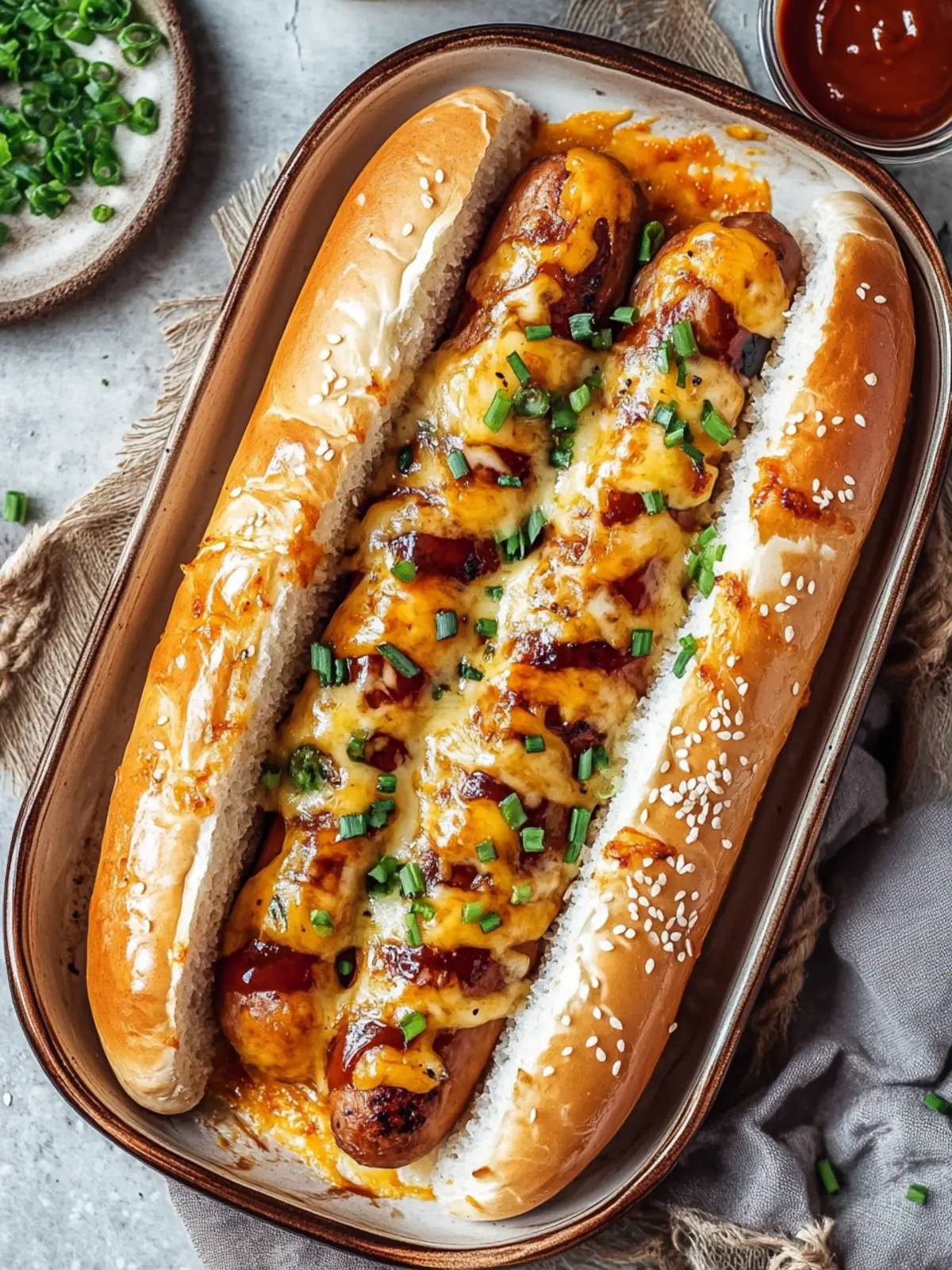 Einfache koreanische Maishund-Auflauf