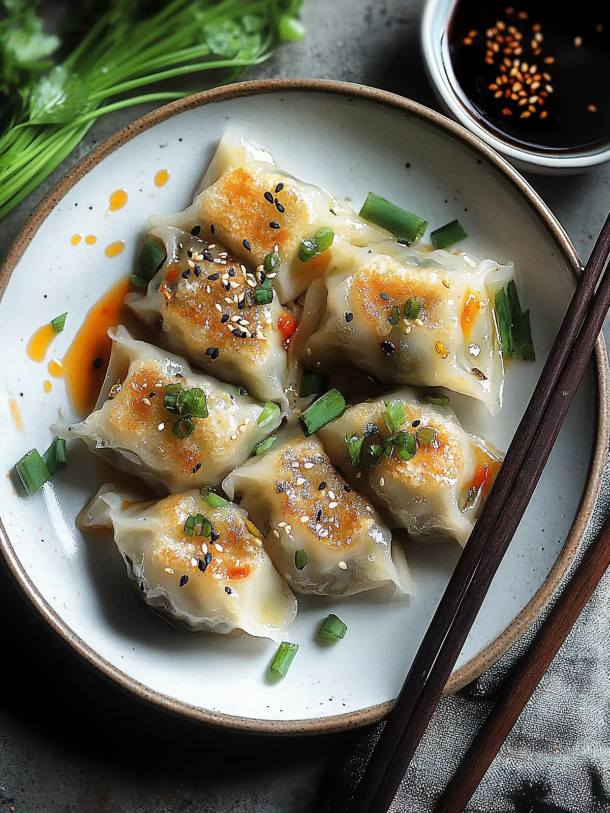 Reispapier-Dumplings mit Gemüsefüllung