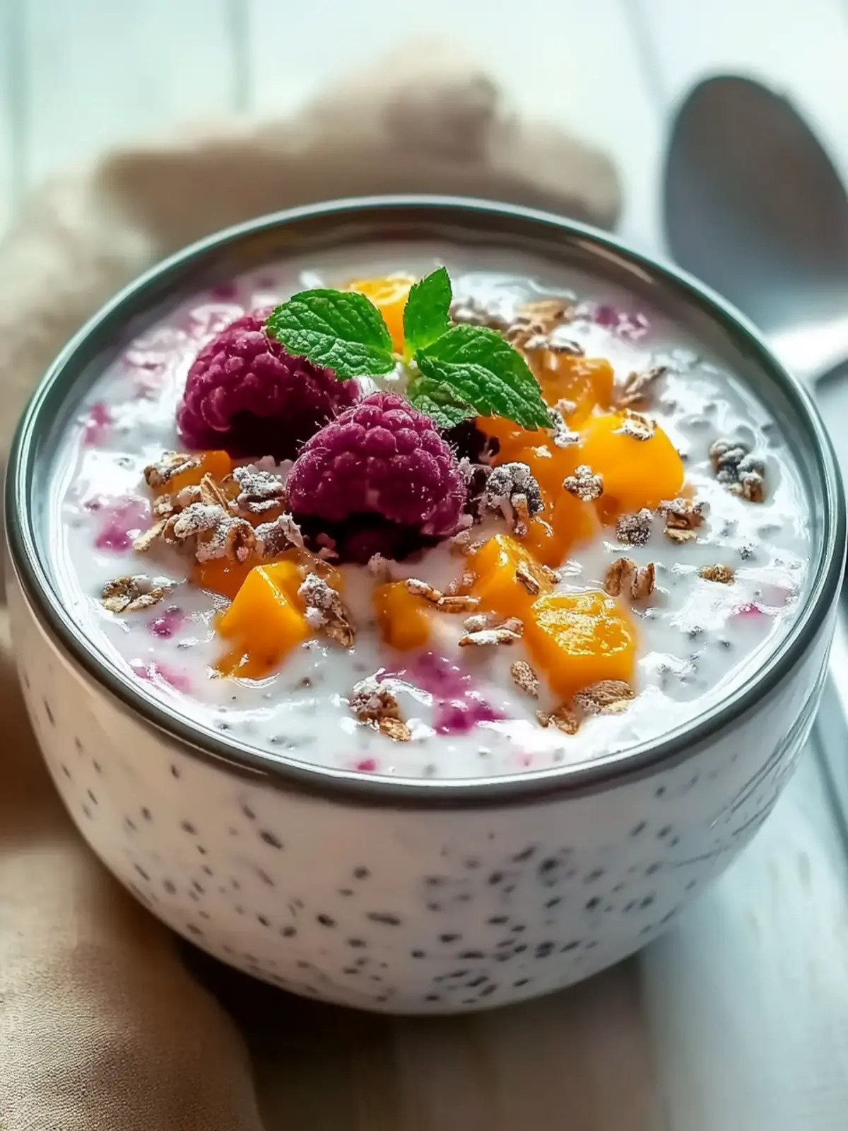 Übernacht Haferflocken für ein gesundes Frühstück