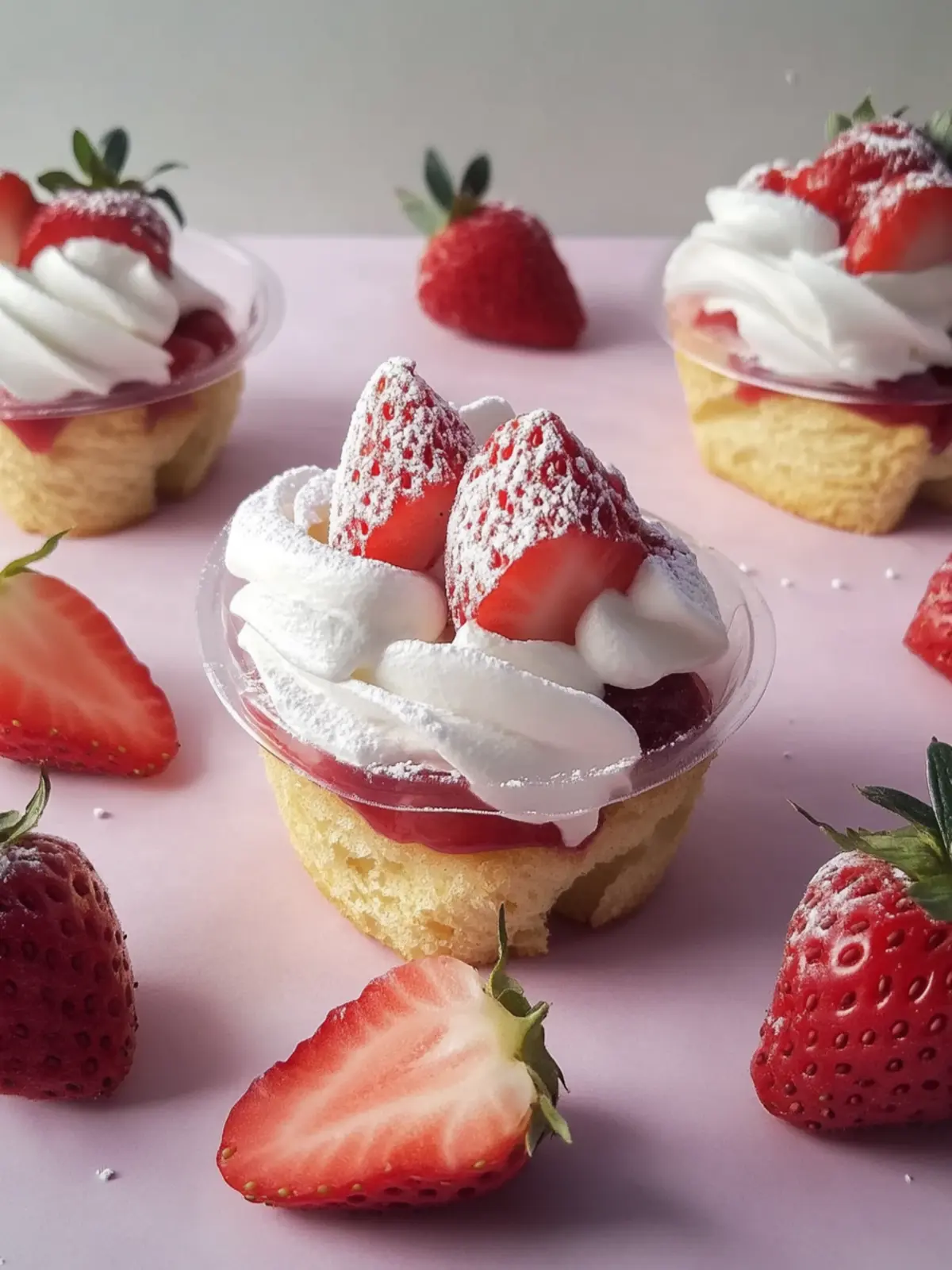 Erdbeercreme-Puffs