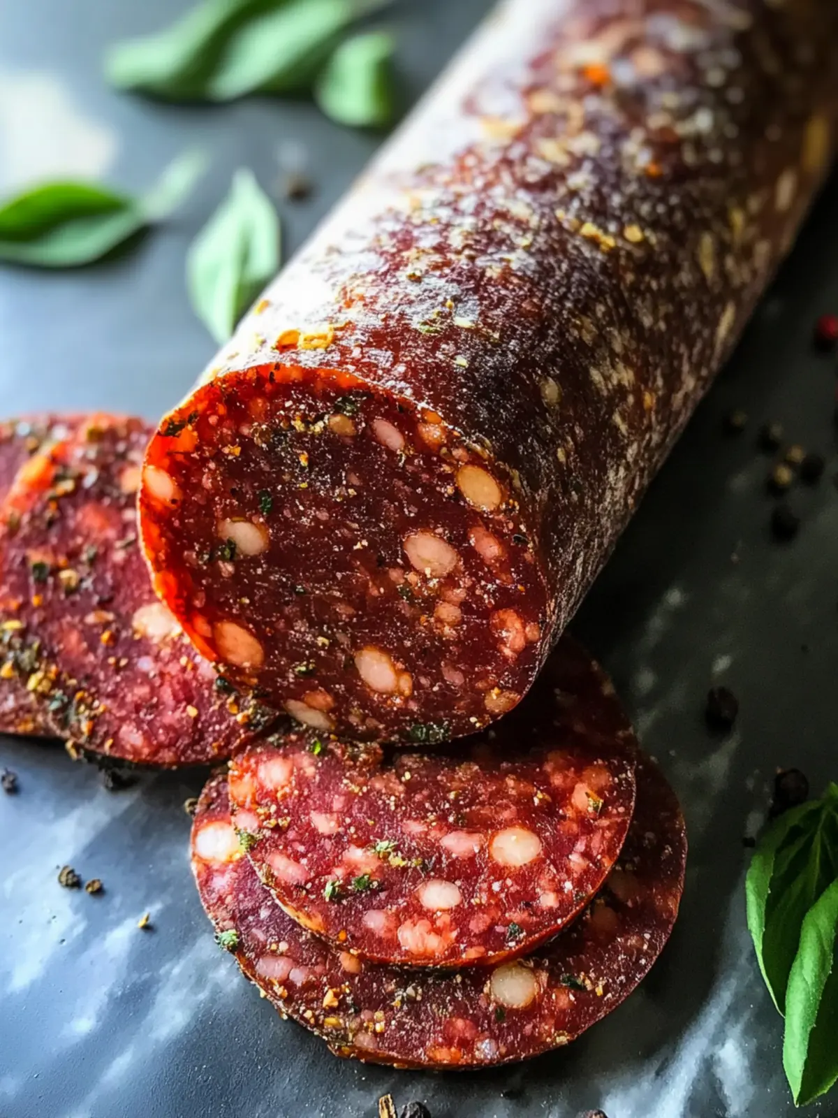 Hausgemachter veganer Salami