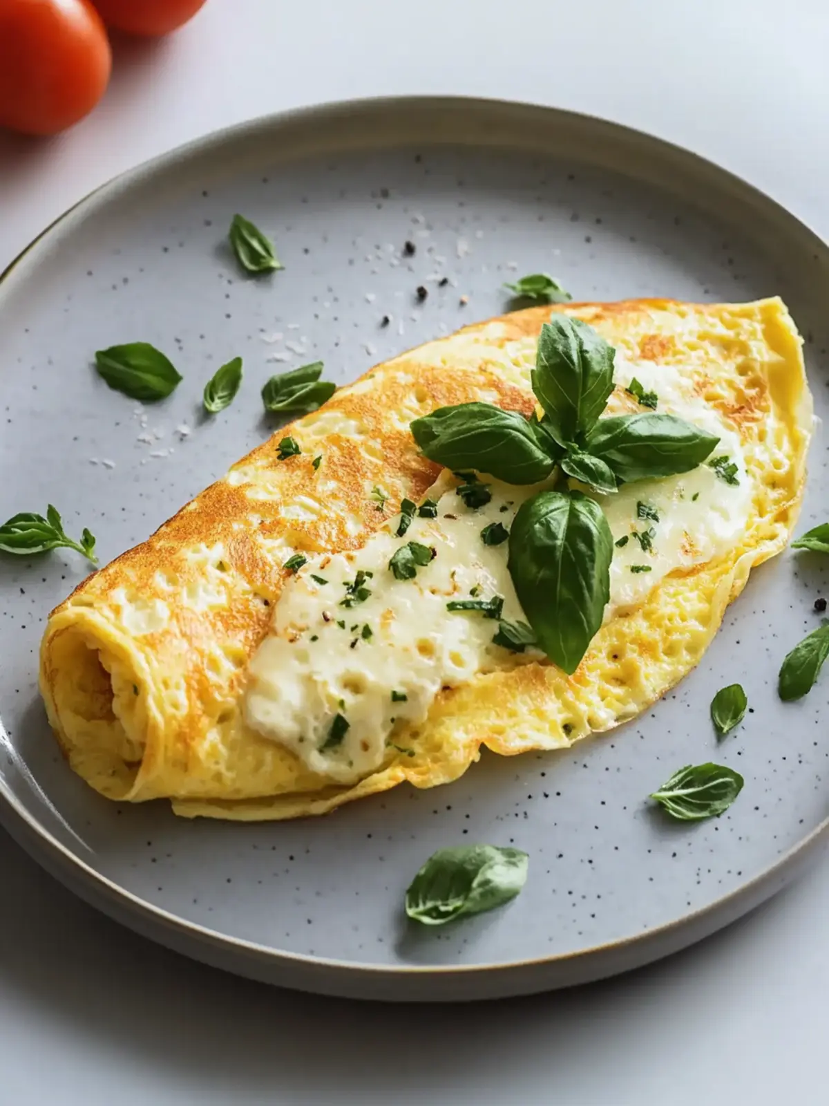 Schnelle Omelette-Rolle nach Art von Italien