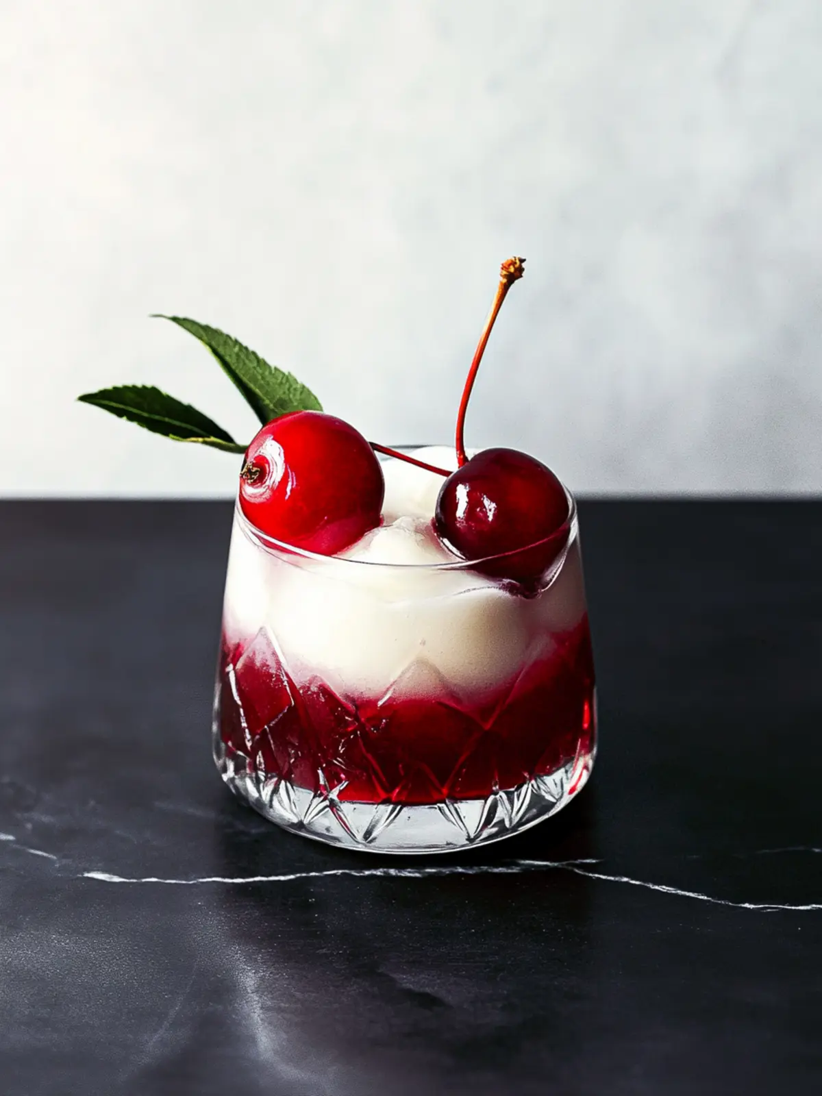 Verdrehte Kirsch-Shots, die funkeln