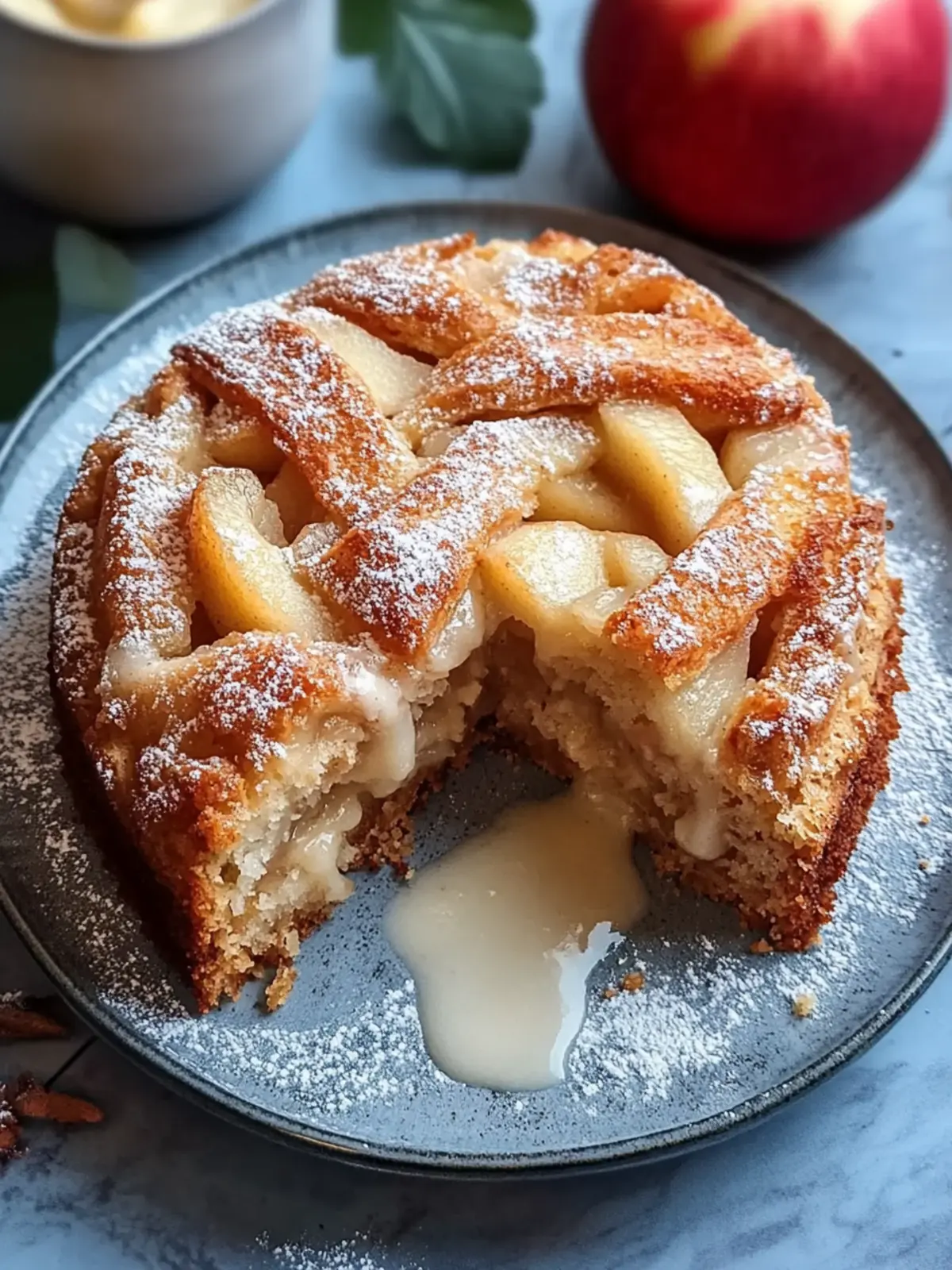 Feuchte Zimtschnecken-Apfelkuchen
