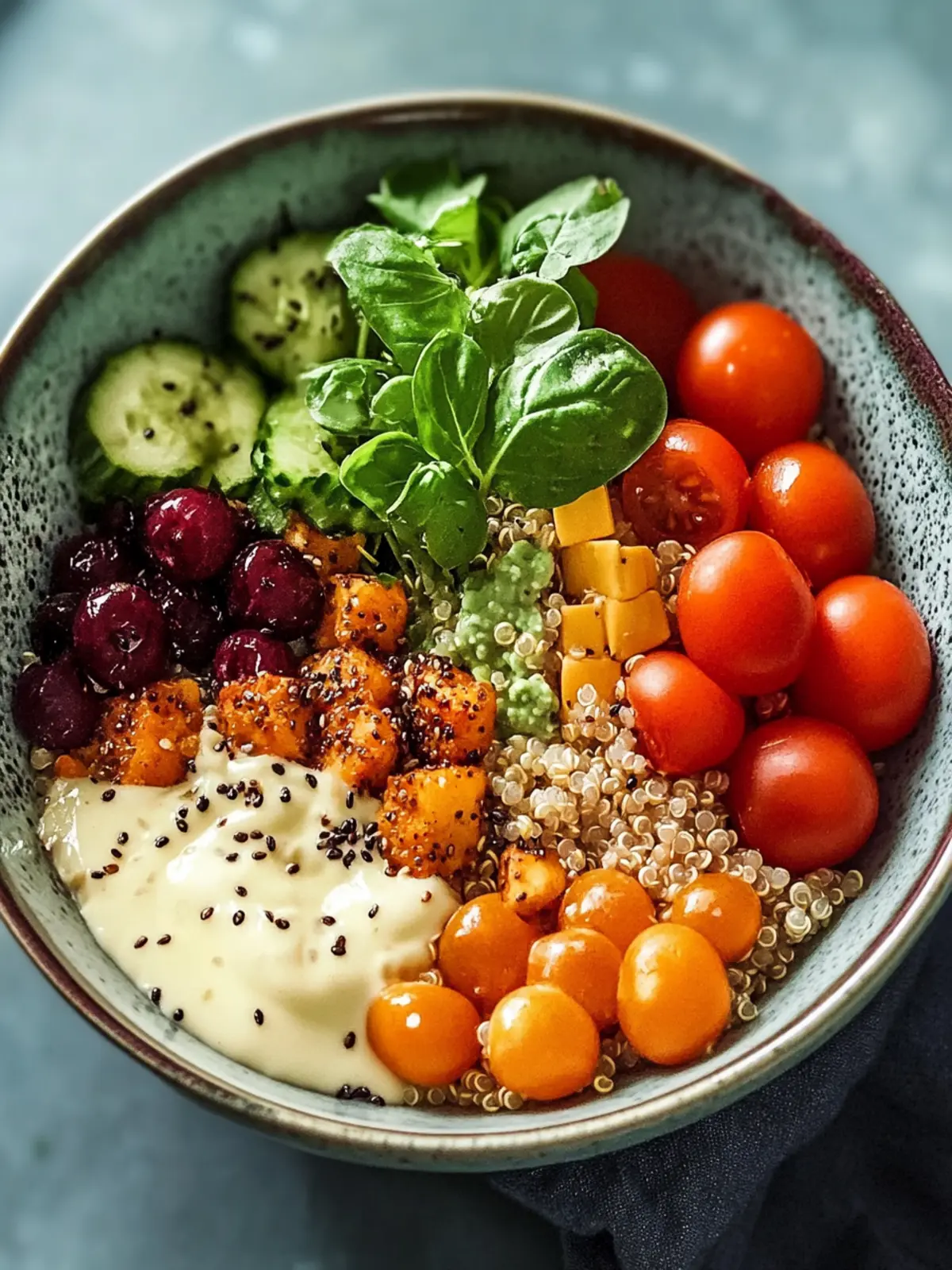 Einfaches Quinoa-Frühstücksschüssel