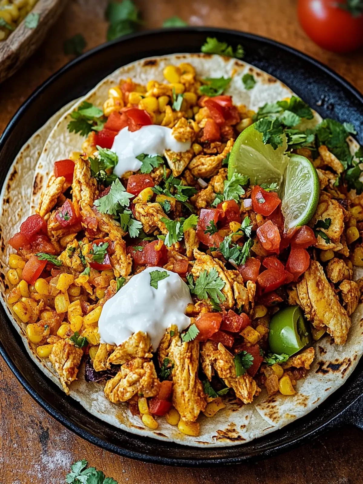 Taco Pfanne mit Hähnchen und Reis