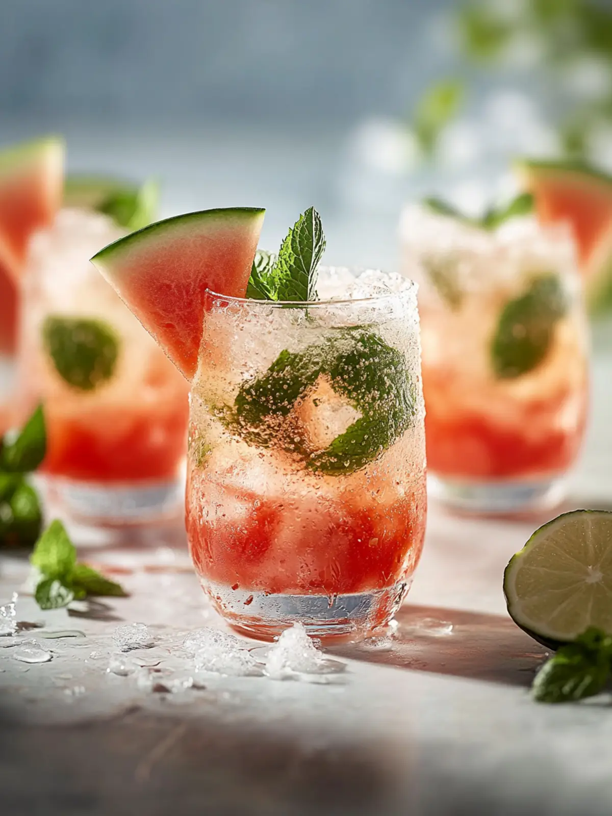 Wassermelone Spritz Cocktail