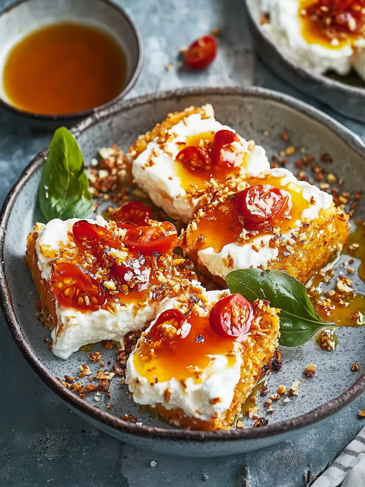 Krosse heiße Honig-Feta-Hähnchen