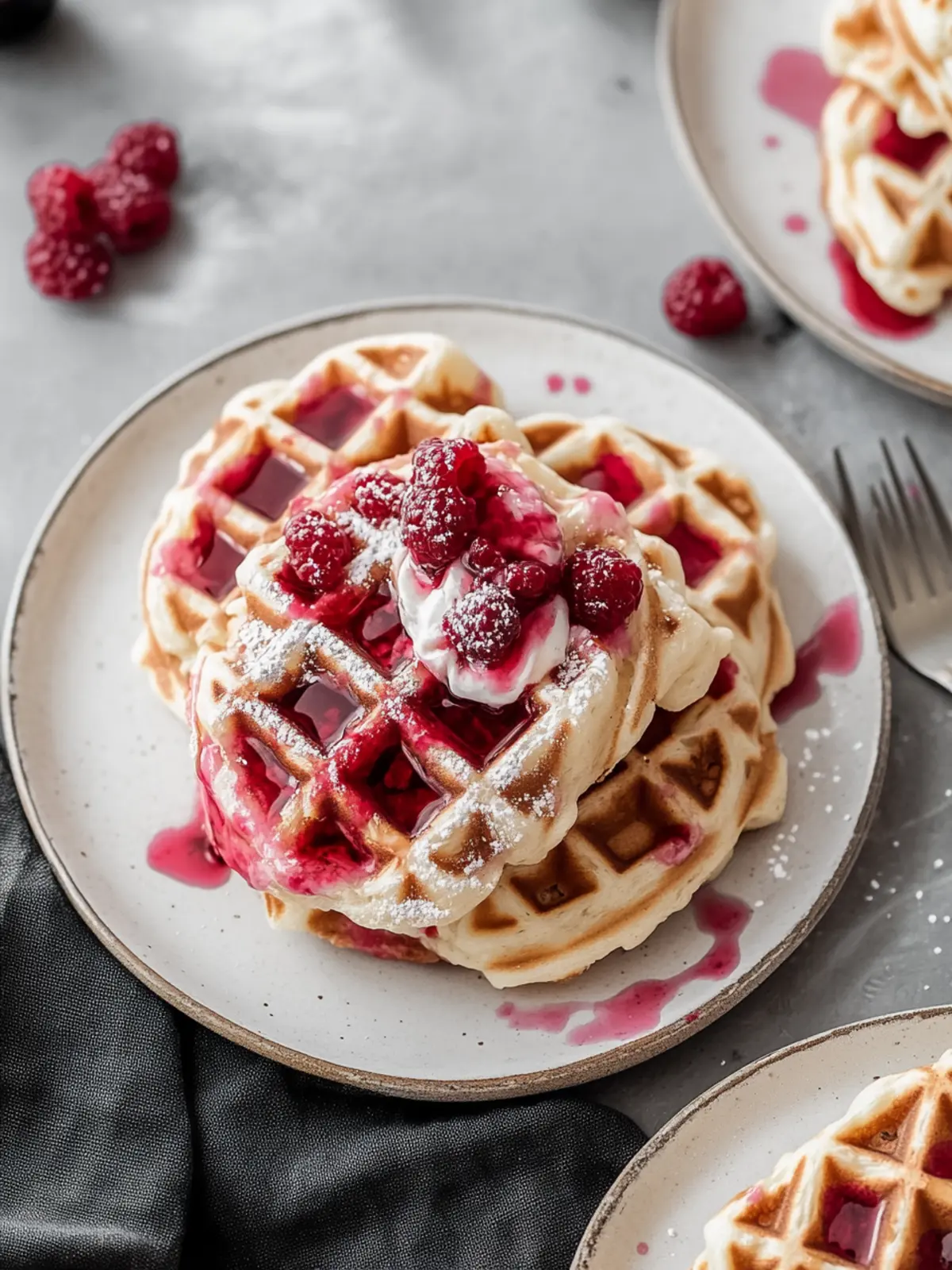 Rote Samt Marmor Waffeln