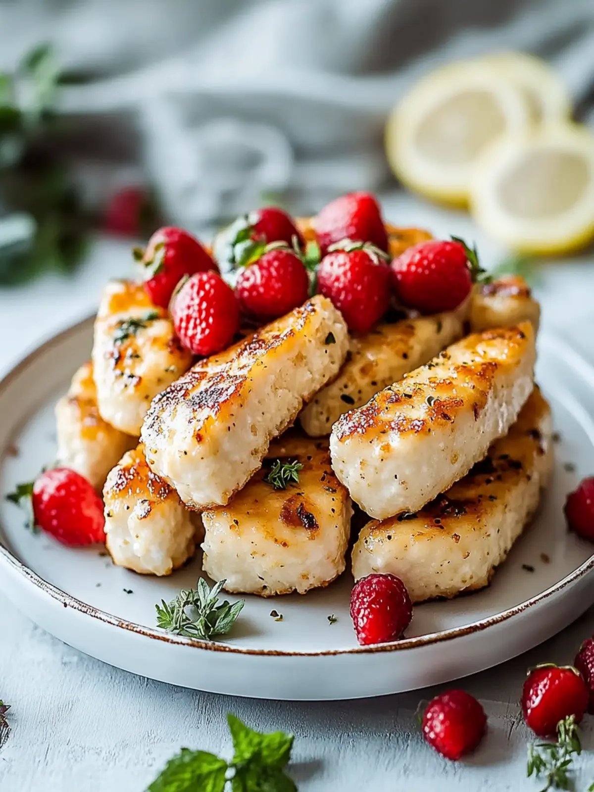 Genießen Sie saftige luftgebackene Hähnchenbrust