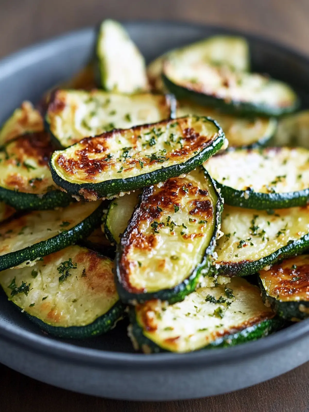 Knusprige Zucchini-Chips aus der Heißluftfritteuse