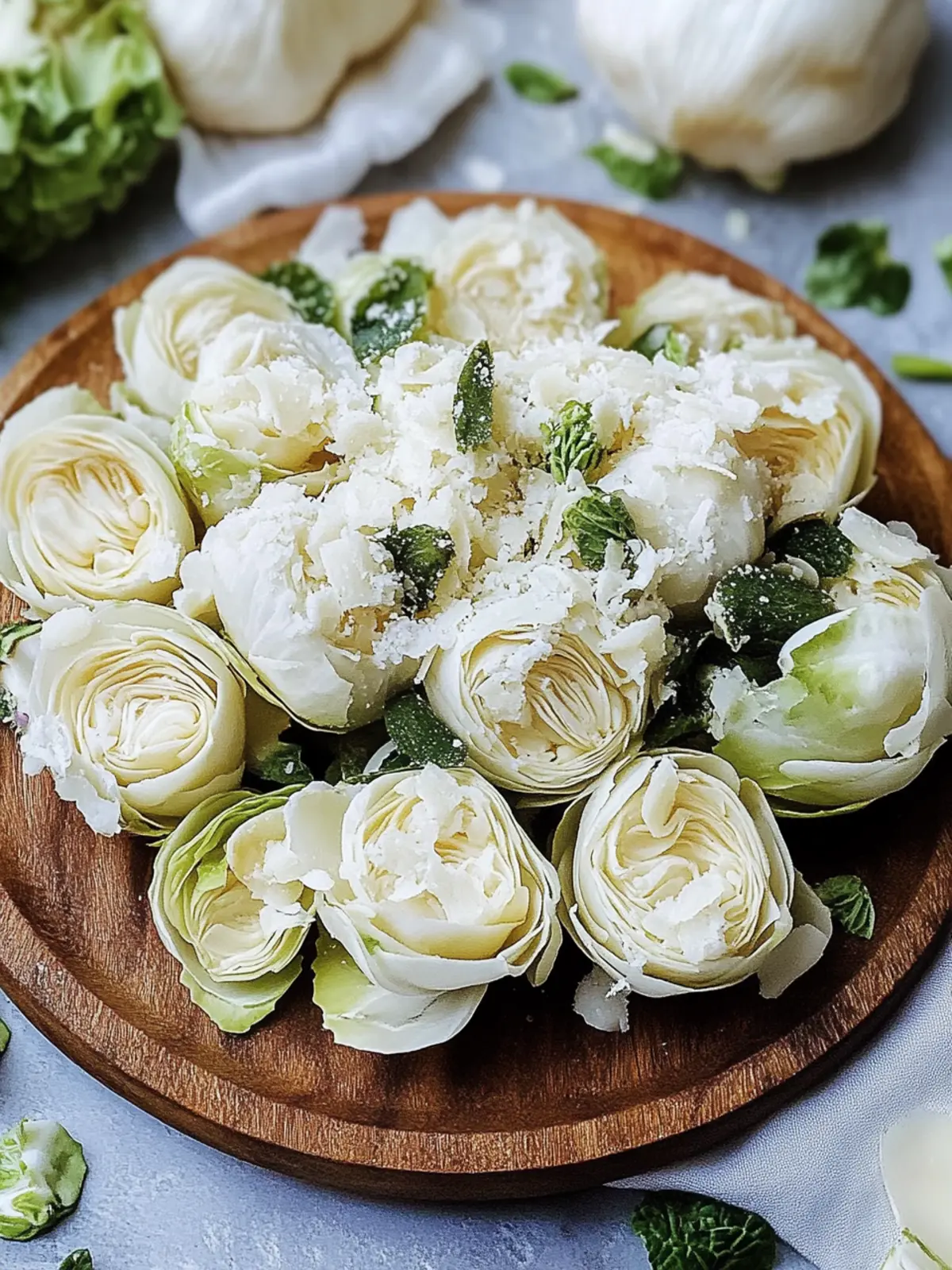 Knoblauch Parmesan geröstete Rosenkohl