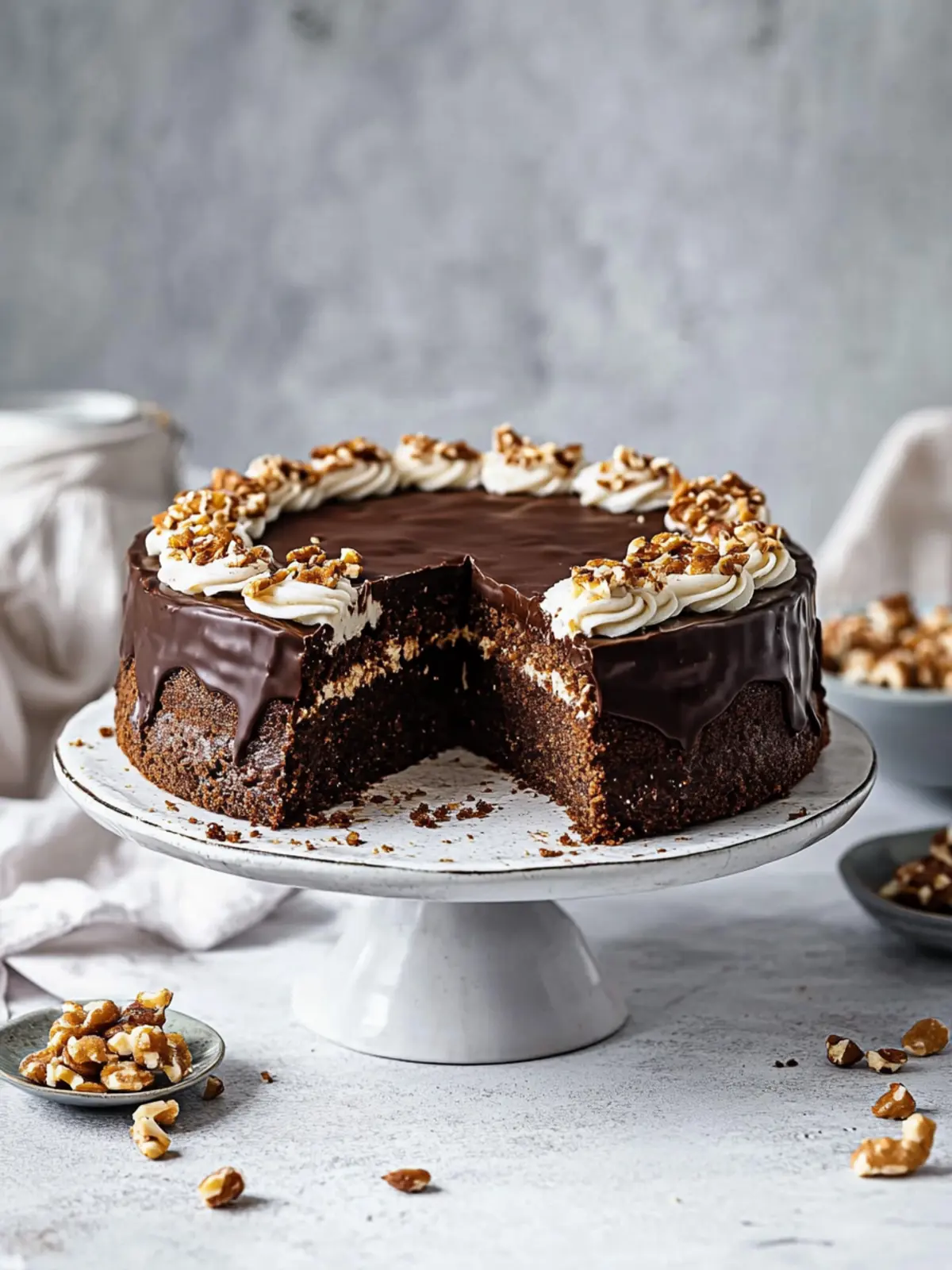 Veganer Deutscher Schokoladenkuchen