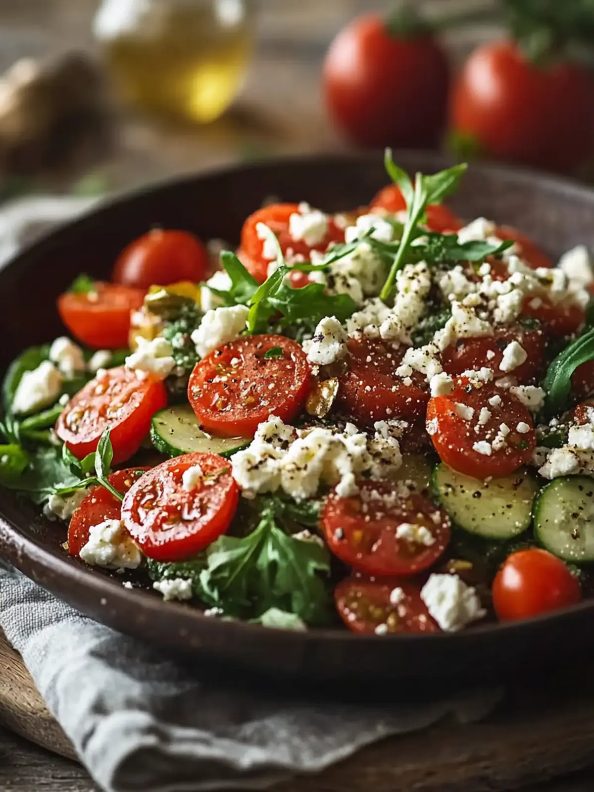 Linsensalat mit Feta