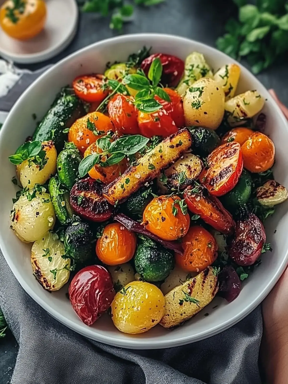 Ofen geröstetes Gemüse