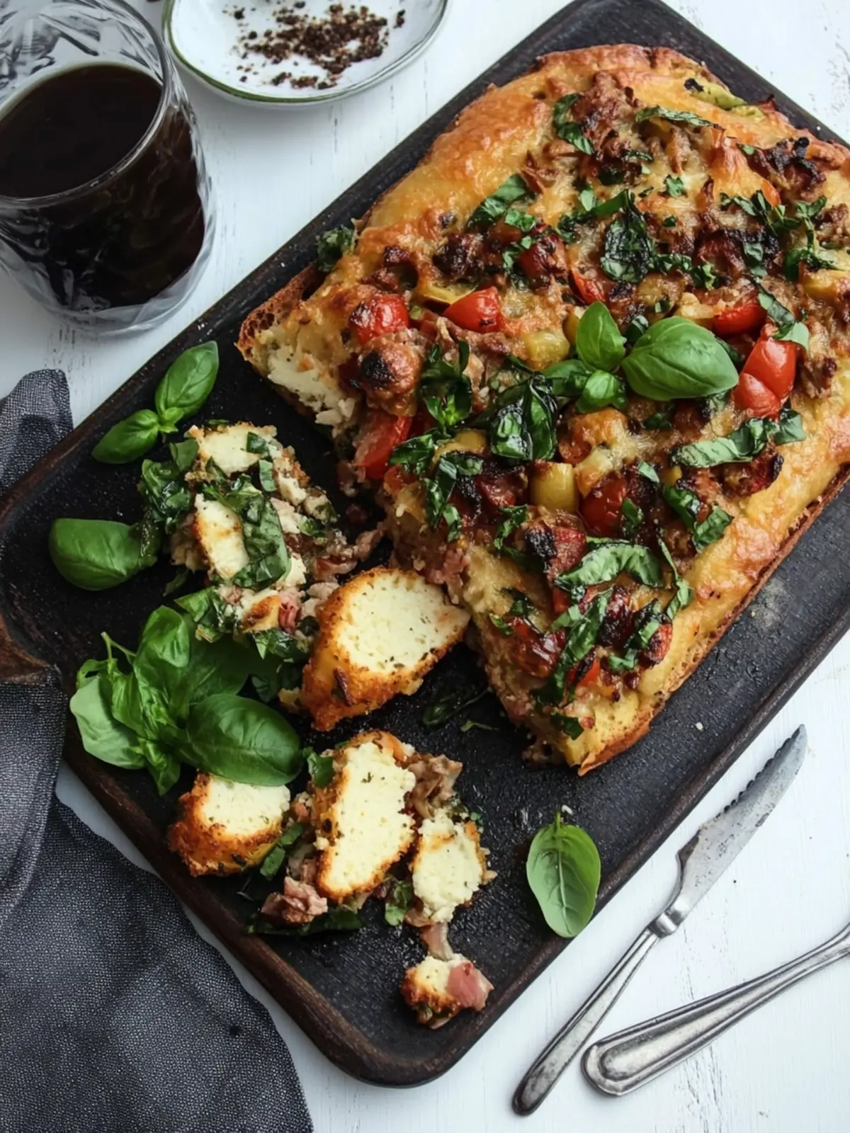 Kartoffelbrei-Auflauf mit Fleisch und Gemüse