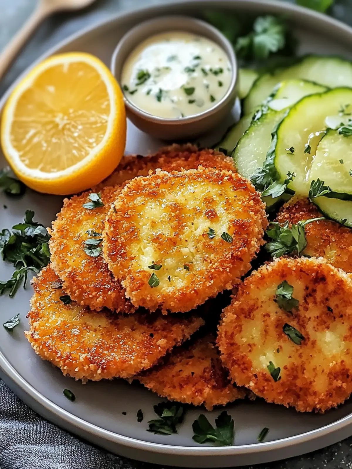 Airfryer Kohlrabi Schnitzel