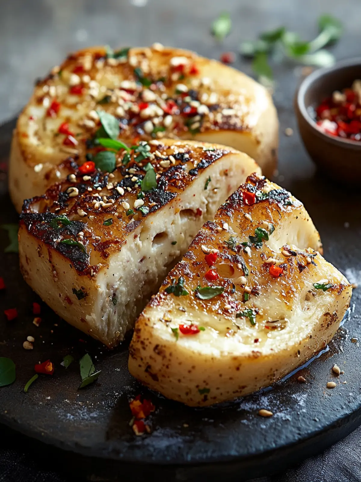 Chili-Kräuter Käsebrötchen