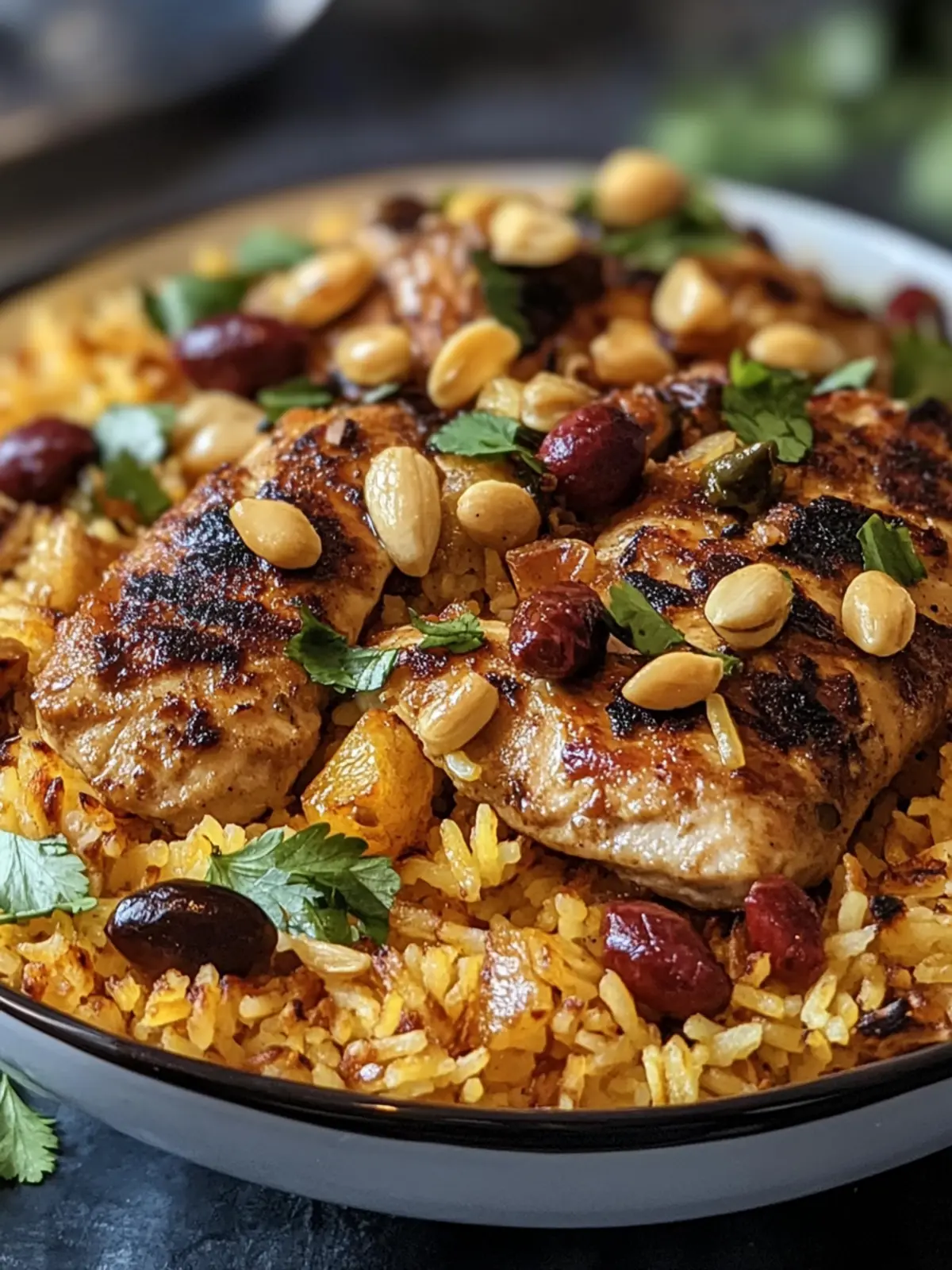 Hühnchen Kabsa | Arabisches Hühnchen und Reis