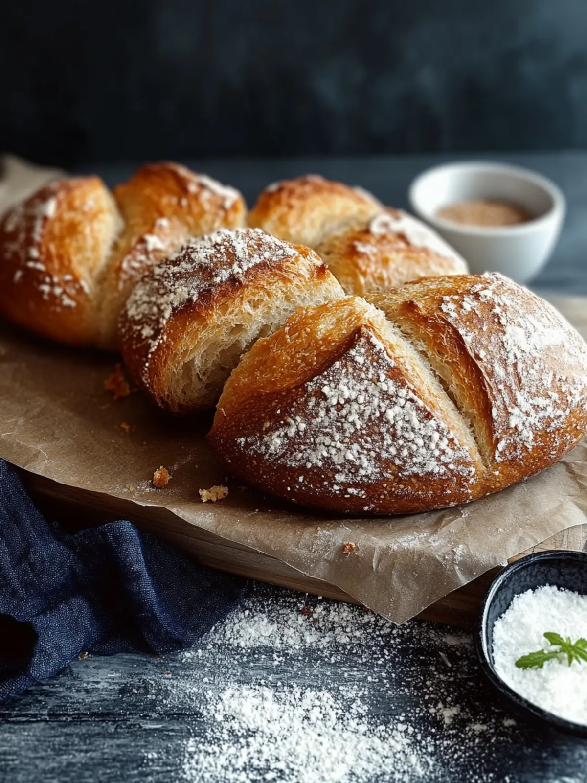 Fluffiges Knuspriges Salzbrot