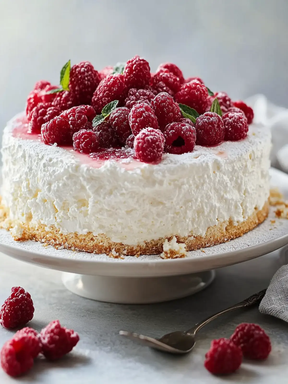 Himbeer-Engel-Food-Kuchen