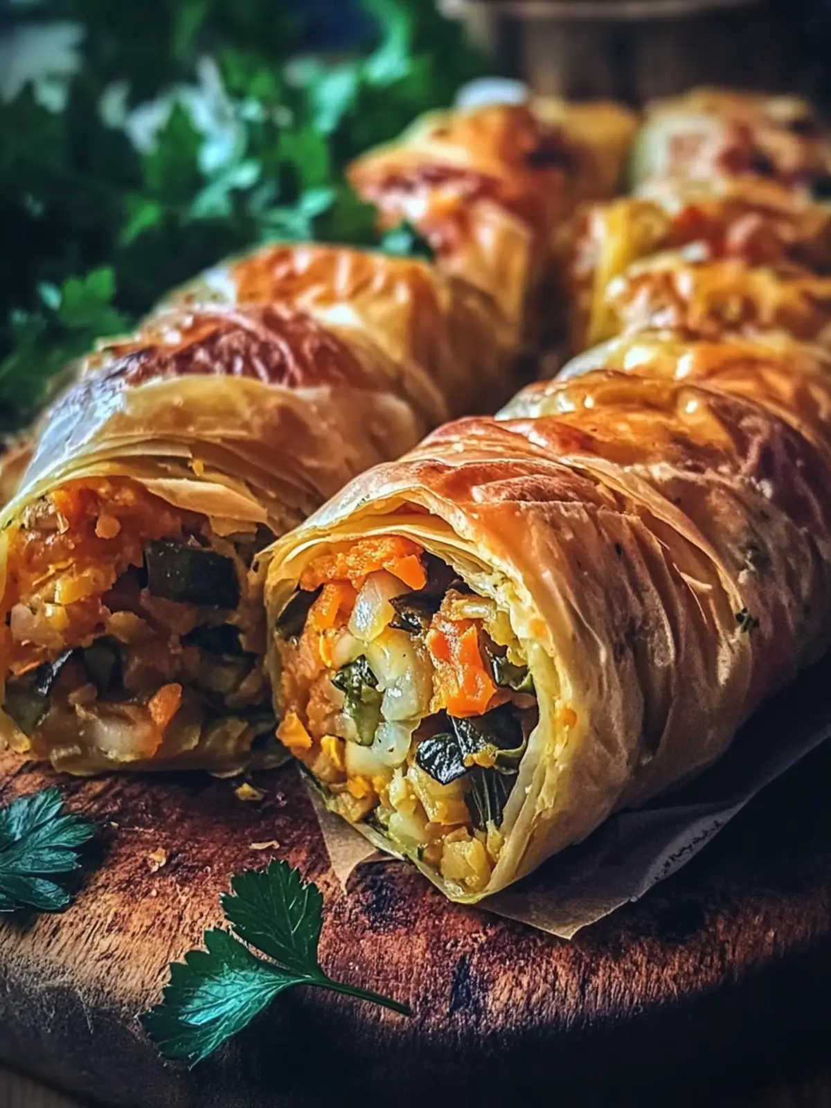 Vegetarische gefüllte Kohlrouladen