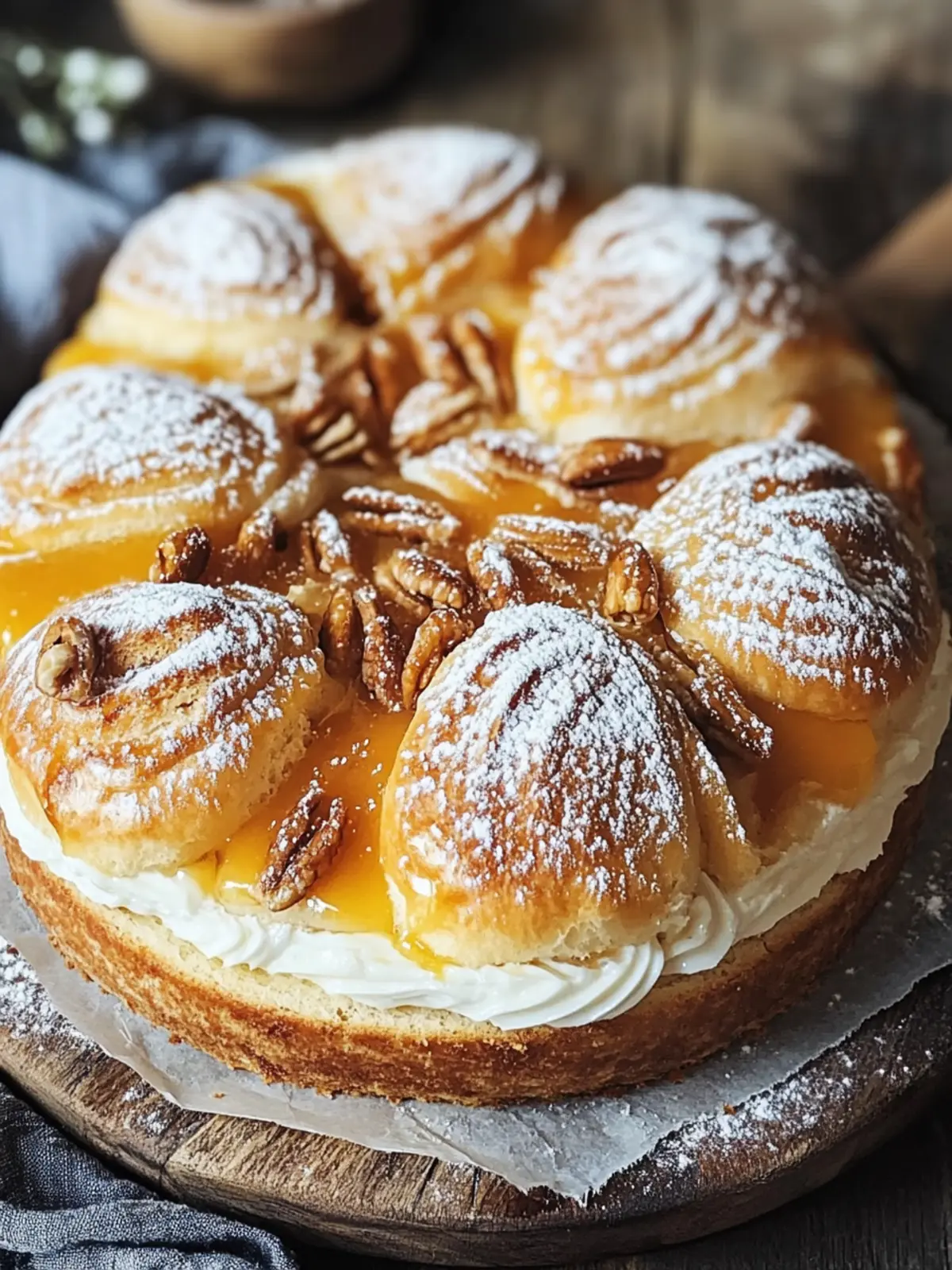 Zimtschnecken Honigbrötchen Käsekuchen