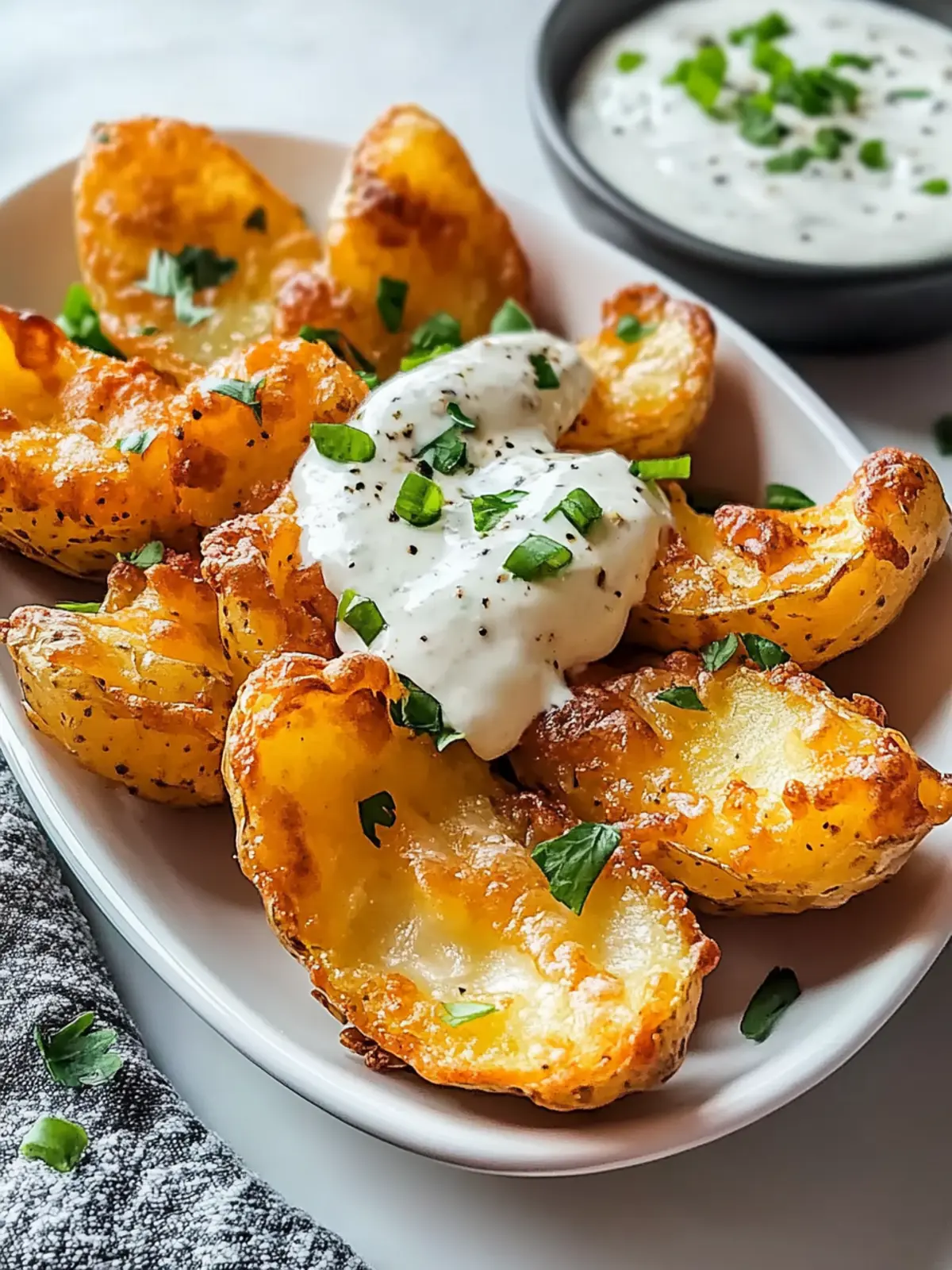 Luftfritteusen Ranch Kartoffelschalen