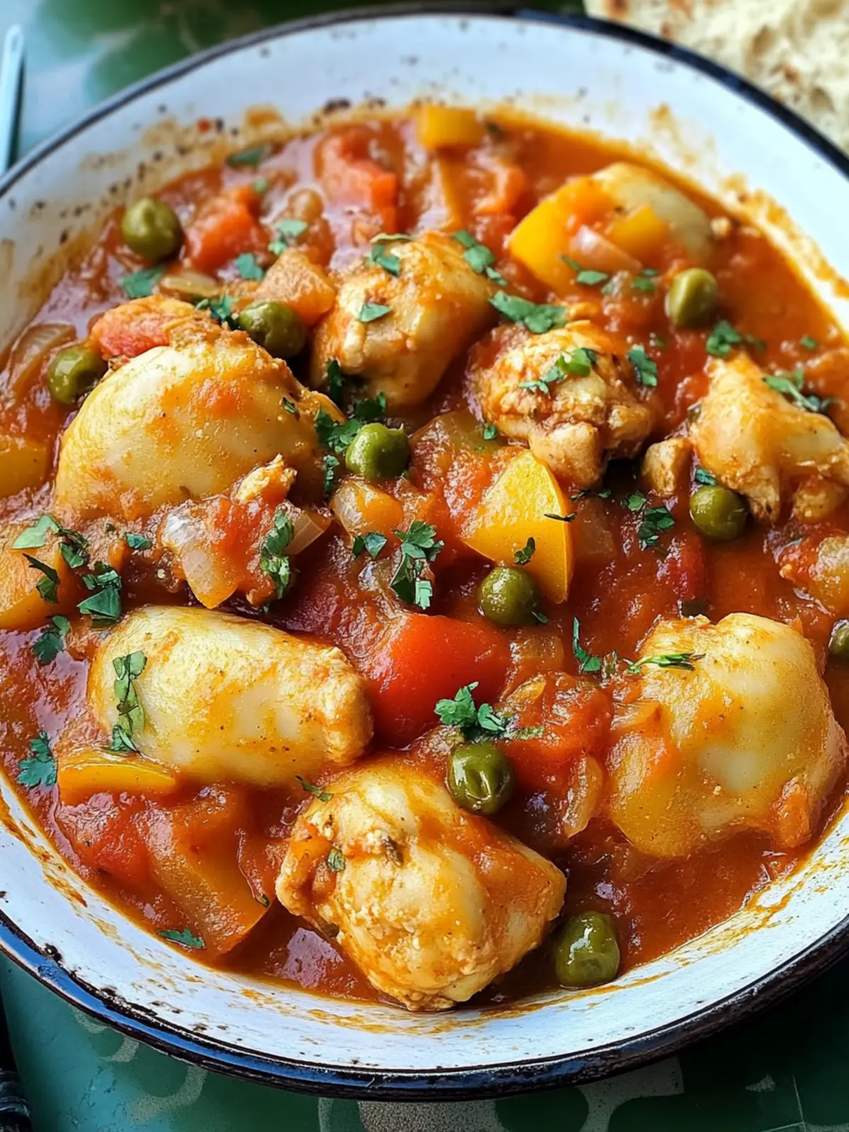 Eintopf Hähnchen Afritada