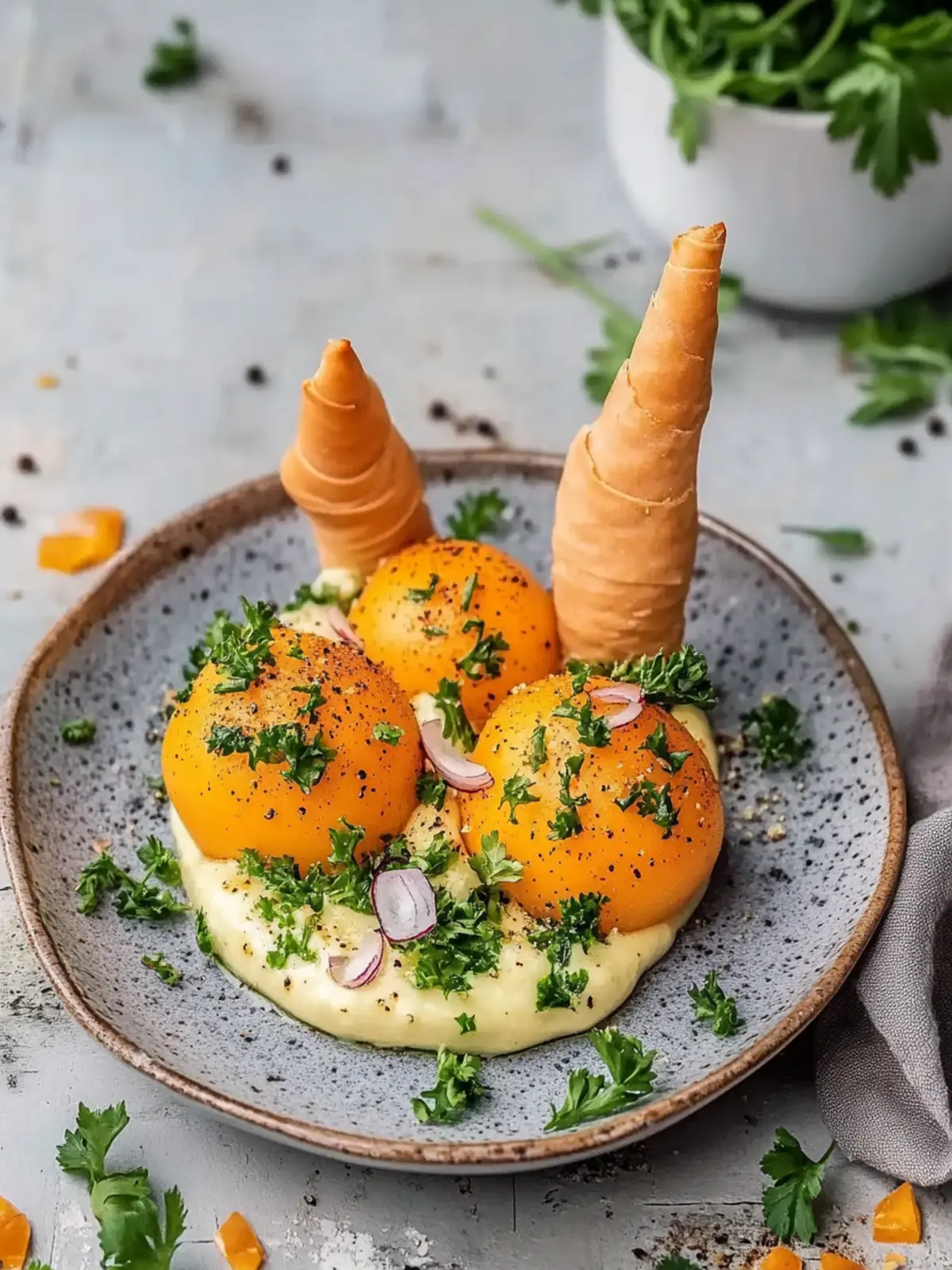 Vegane Osternaschen Karotten