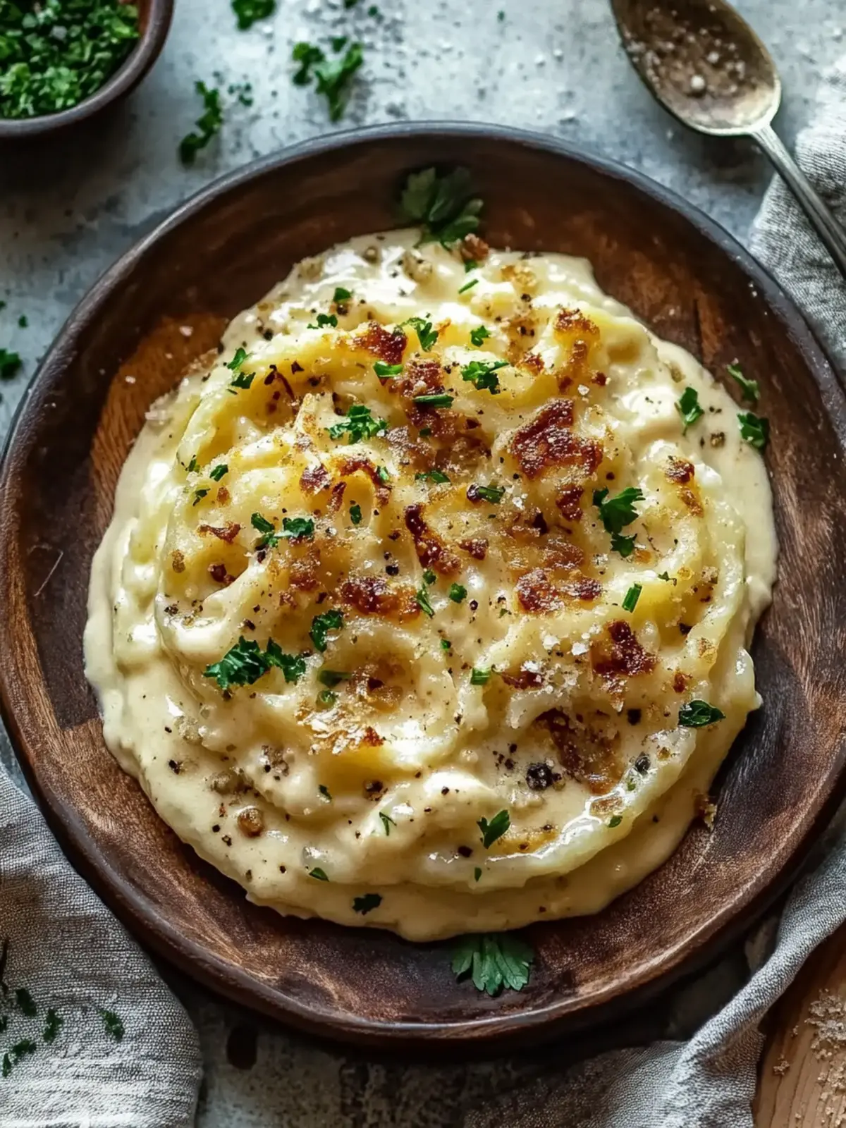 Gebratener Spitzkohl mit cremiger Sauce