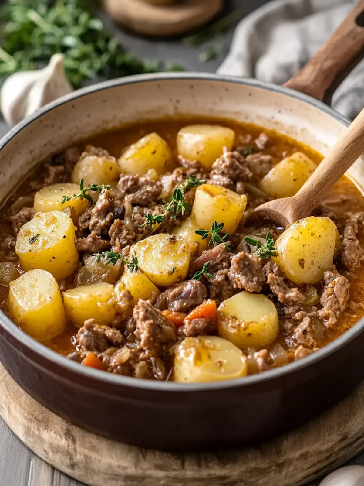 Bauerntopf mit Fleisch und Kartoffeln
