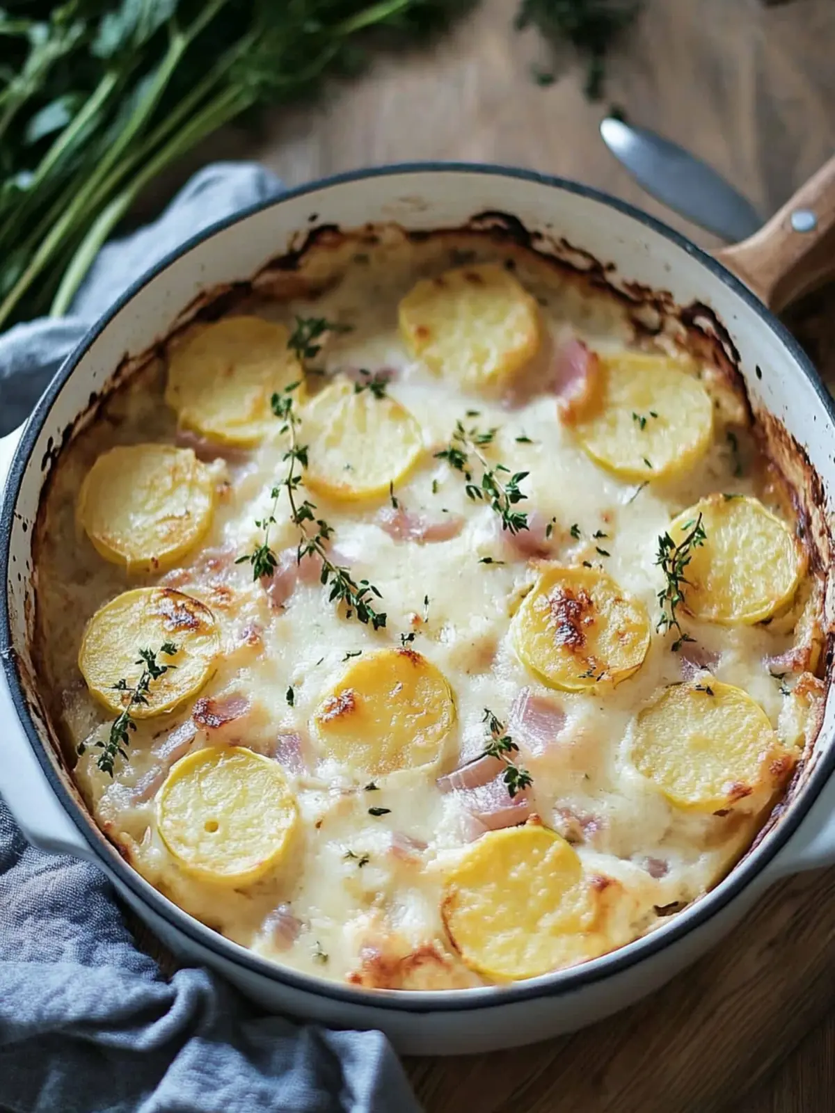 Kartoffel- und Kohlrabi-Auflauf aus dem Ofen