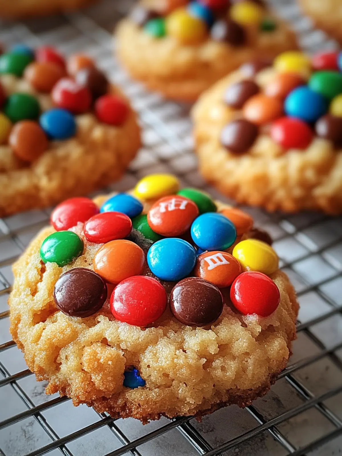 M&M-Kekse mit Haferflocken