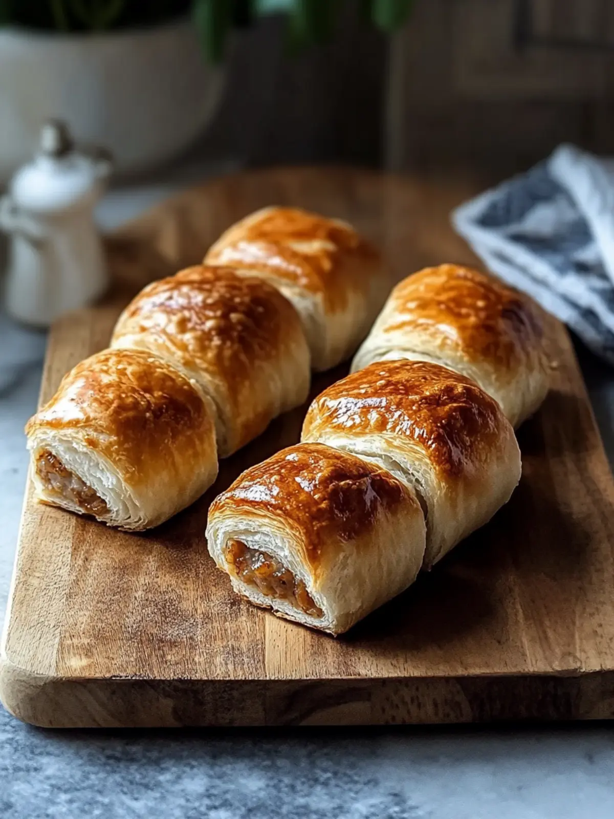 Einfache Wurstrollen