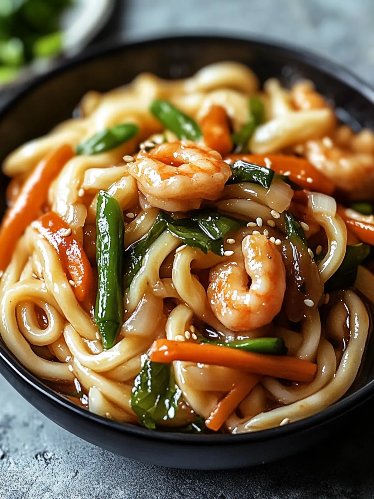 Huhn Yaki Udon Nudeln Rührbraten für jeden Abend