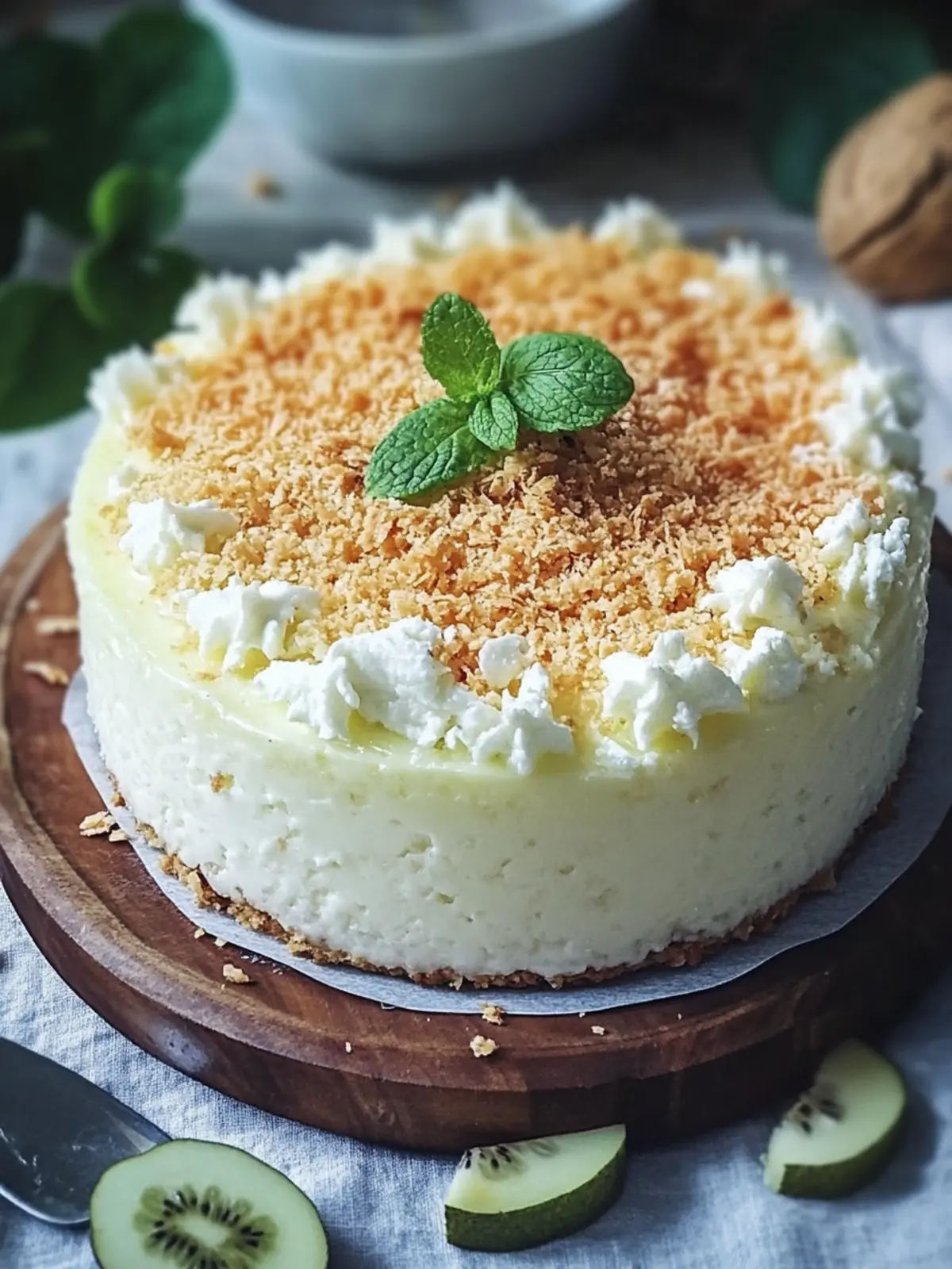 Bester Kokosnusspuddingkuchen