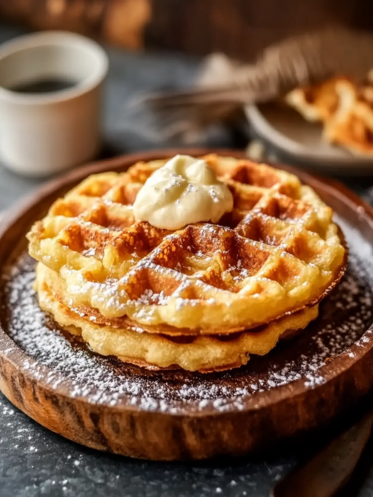 Belgische Süßkartoffelwaffeln