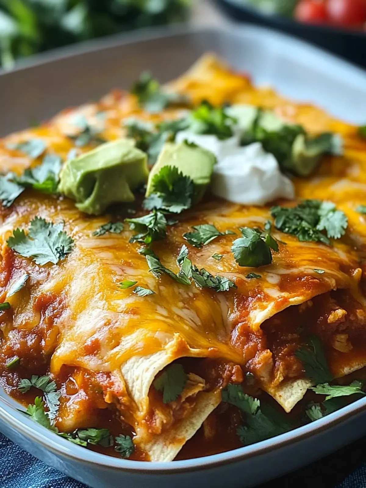 Hühnchen-Enchilada-Auflauf
