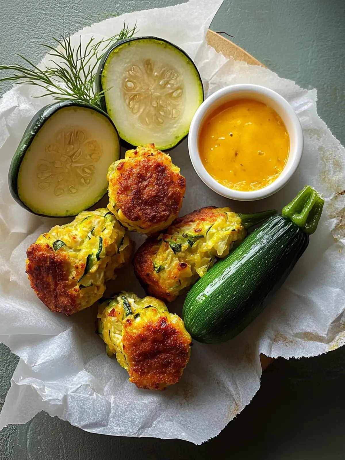 Knusprige Zucchini-Gemüse-Puffer