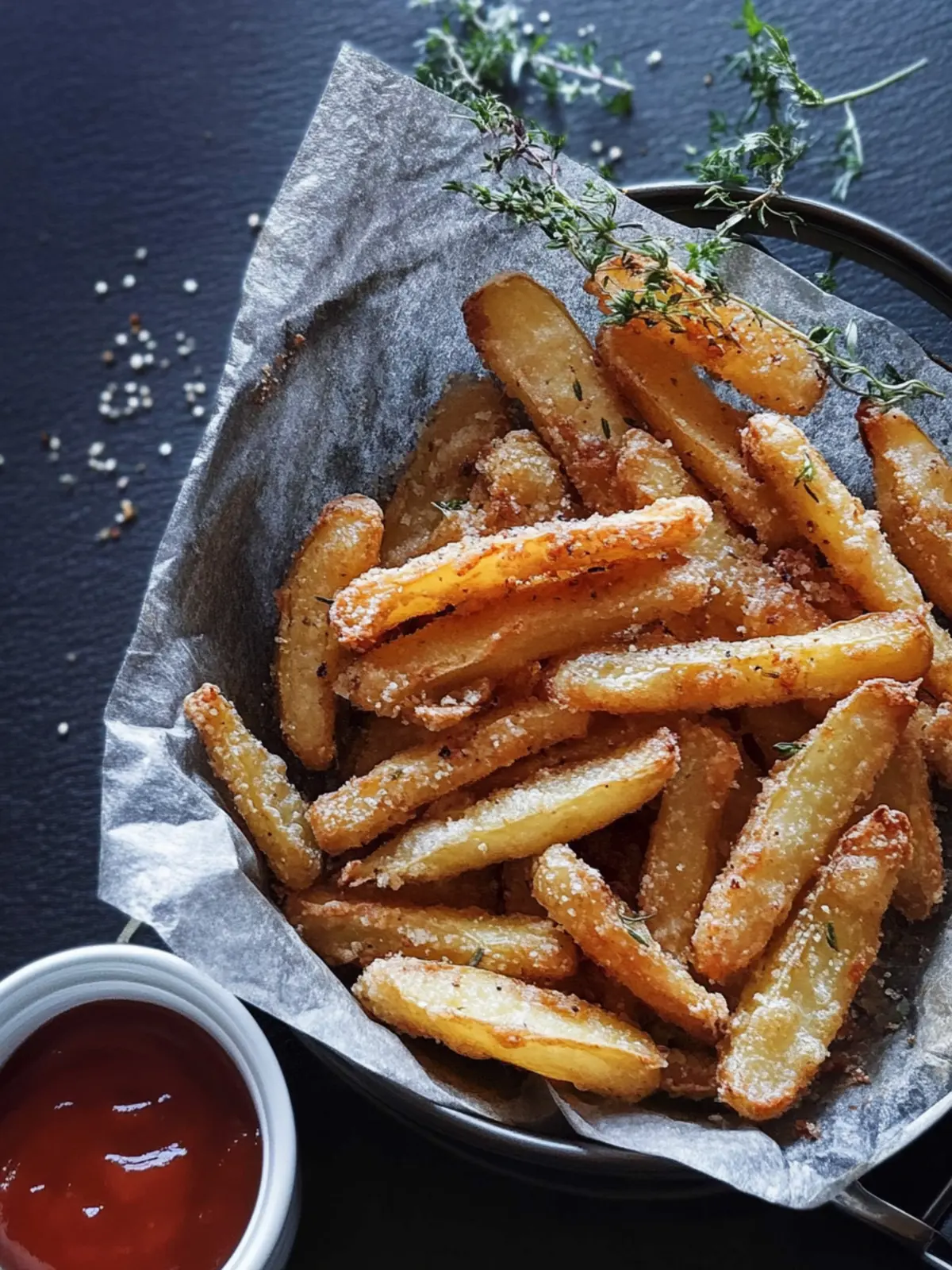 Knusprige Kartoffelpüree-Pommes