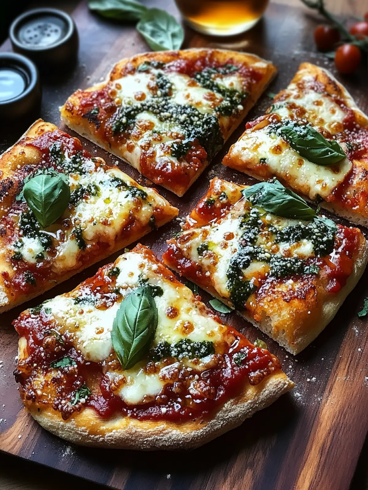 Heiße Honigbrot Pizza