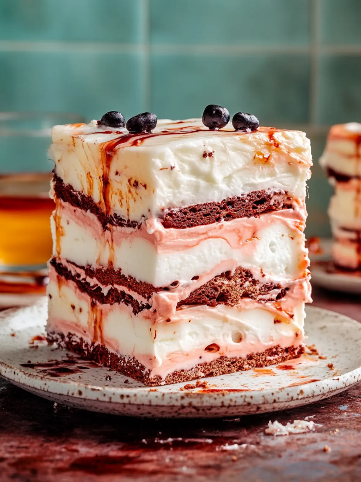 Feuchter Marmor-Layer-Kuchen