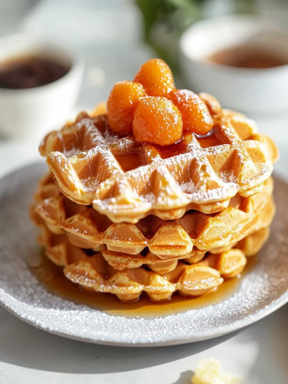 Wunderbare Kürbiswaffeln