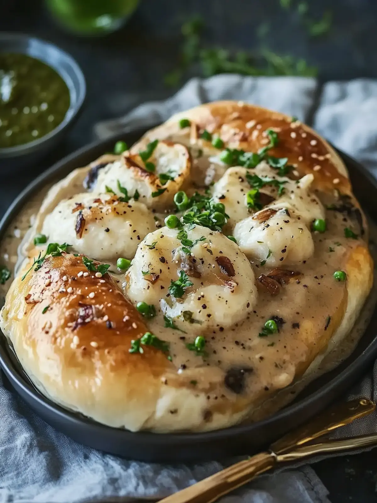 Hähnchenbrust mit Pilzen und Sahnesoße