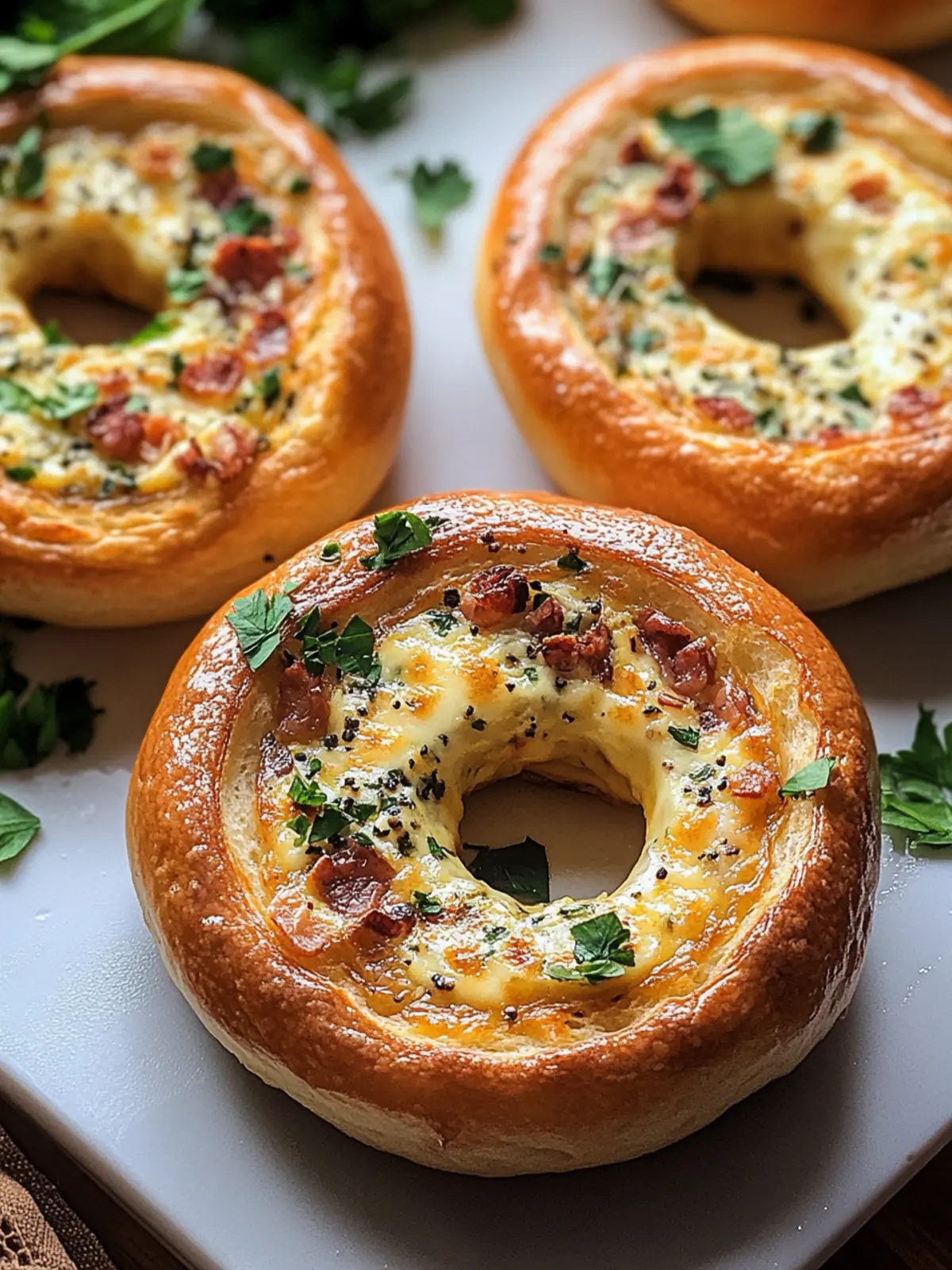 Quiche Gefüllte Bagels