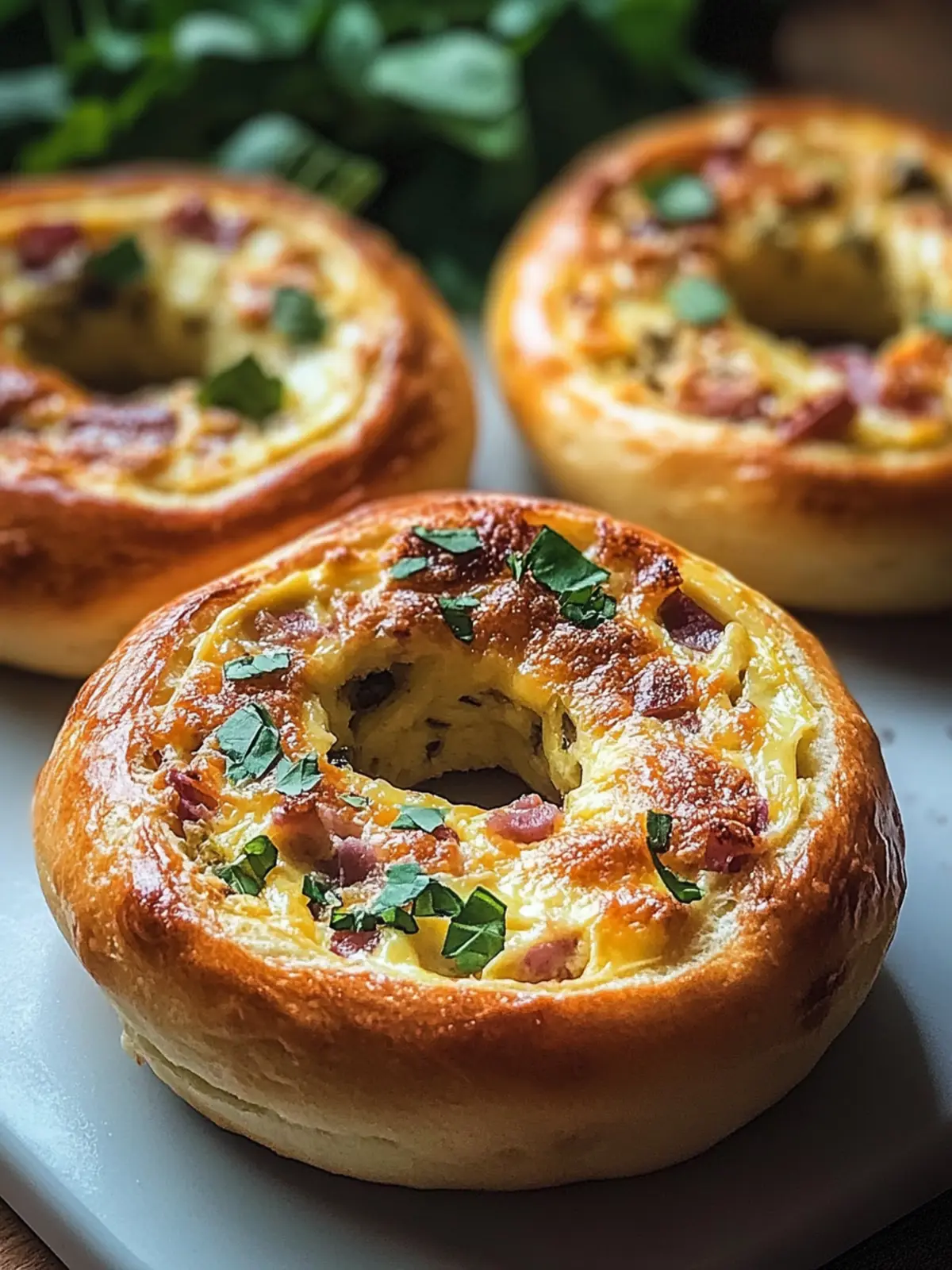 Quiche Gefüllte Bagels
